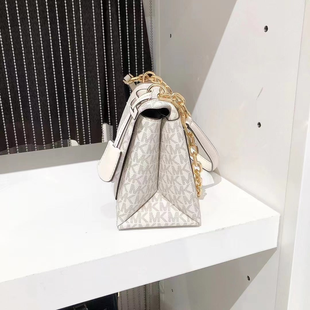 MICHAEL KORS 35F2G0EF8B Cece Medium Logo Shoulder Bag In LT CRM MULTI MICHAEL KORS 35F2G0EF8B Cece Medium Logo Shoulder Bag In LT CRM MULTI